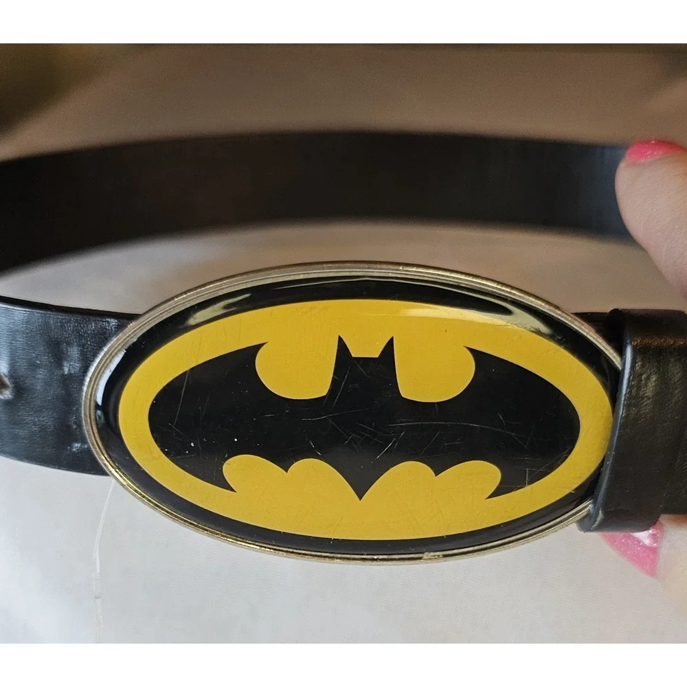 Child's Batman Leather Belt and Buckle